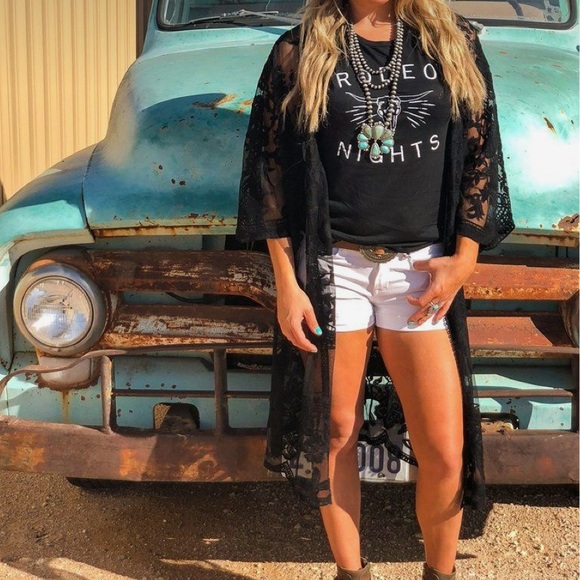 🔹New🔹Caldero Black Lace Duster - Picture 4 of 7